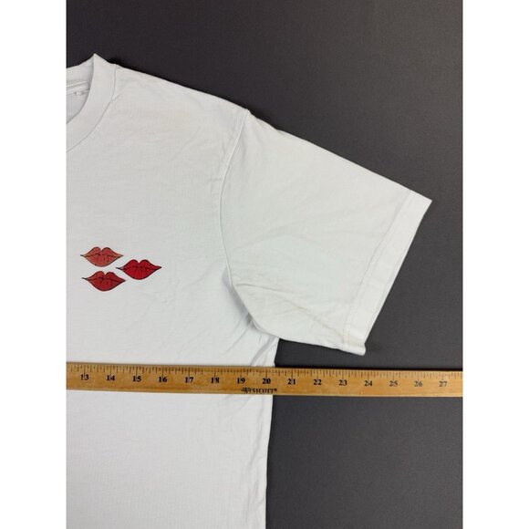 Uniqlo Kaws Andy Warhol Collab White Shirt Heart Streetwear Hype Drawing Art Tee - Picture 6 of 7